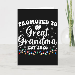 Tarjeta Ascendida a Bisabuela Est 2026 Primera Vez Nueva 