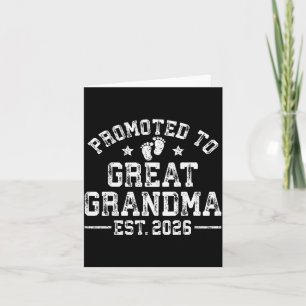 Tarjeta Ascendida a Bisabuela Est 2026 Primera Vez Nueva 