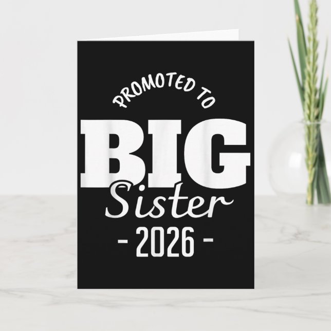 Tarjeta Ascendida a Hermana Mayor 2026, Cargando, Diversió (Anverso)
