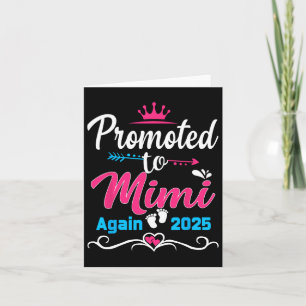 Tarjeta Ascendida a Mimi de nuevo 2025 Pronto será mamá Em