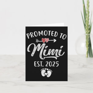 Tarjeta Ascendida a Mimi Est 2025 Divertidas Madres Primer