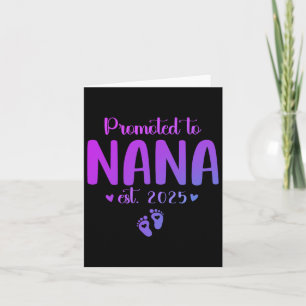 Tarjeta Ascendida a Nana 2025 Nueva Abuela Est 2025 Madres