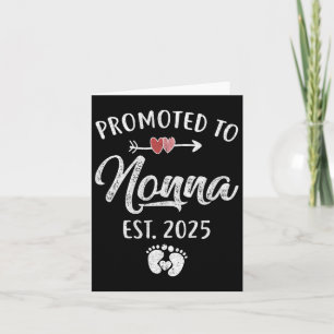 Tarjeta Ascendida a Nonna Est 2025 Divertido Primera Vez M