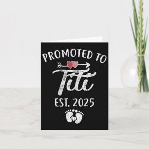 Tarjeta Ascendida a Titi Est 2025 Divertidas Madres Primer