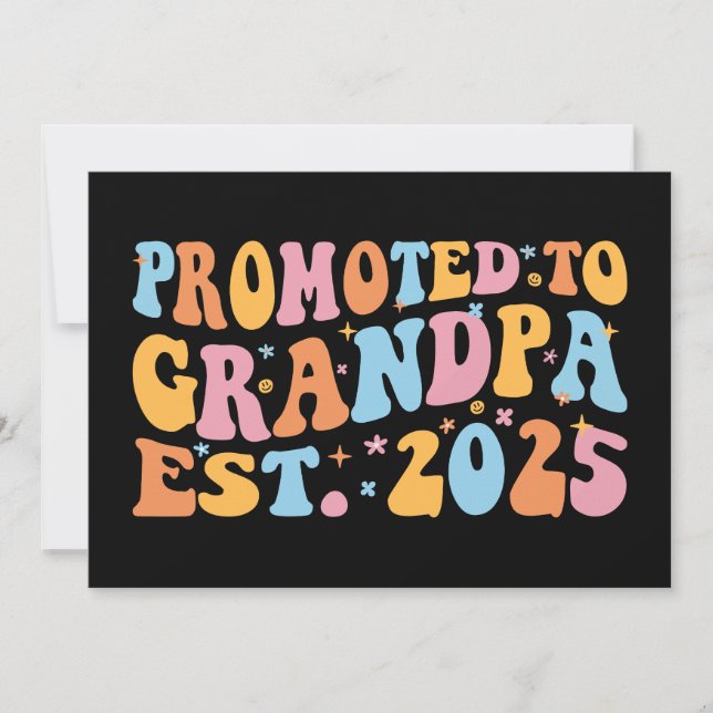 Tarjeta Ascendido a Abuelo Est. 2025 III (Anverso)