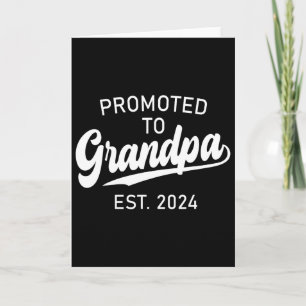 Tarjeta Ascendido a Abuelo Est 2025 Para Nuevo Día del Pad