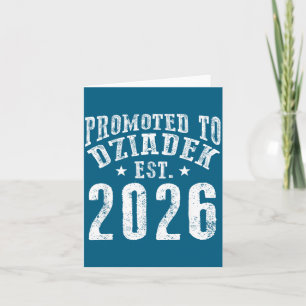 Tarjeta Ascendido a dziadek est 2026 nuevo futuro abuelo p