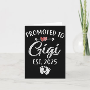 Tarjeta Ascendido a Gigi Est 2025 Divertido Primeras Madre