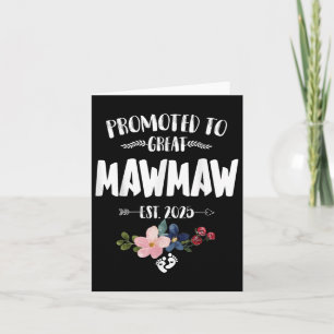 Tarjeta Ascendido a Gran Mawmaw Est 2025 Primera Vez Mawma
