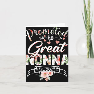 Tarjeta Ascendido a Gran Nonna Est 2025 Primera Vez Nueva