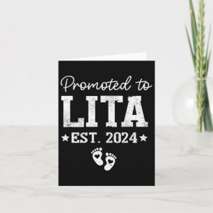 Tarjeta Ascendido a Lita 2024 por embarazo Ba