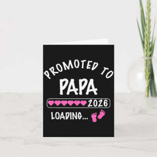Tarjeta Ascendido a Papá 2026 Revelación del sexo del bebé