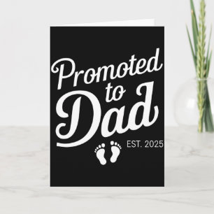 Tarjeta Ascendido a Papá Est 2025 Divertido Pronto Seré Pa