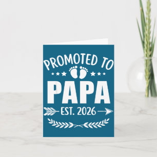 Tarjeta Ascendido a Papá Est 2026 Nuevo Abuelo Embarazo An