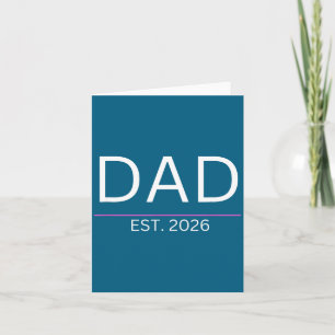 Tarjeta Ascendido a papá o papá primerizo nueva chica da