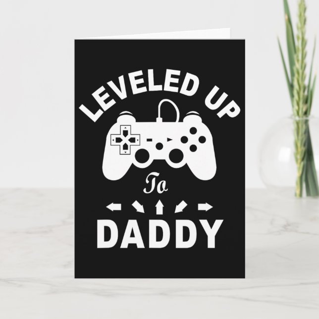 Tarjeta Ascendido a Papá Videojuego Papá (Anverso)