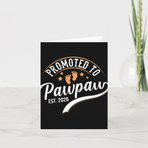 Tarjeta Ascendido a Pawpaw 2026 - Primer Día del Padre 