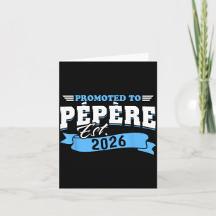 Tarjeta Ascendido a Pepere Est 2026 Nuevo Abuelo para Ser 