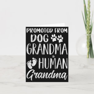 Tarjeta Ascendido de abuela de perro a abuela humana Diver