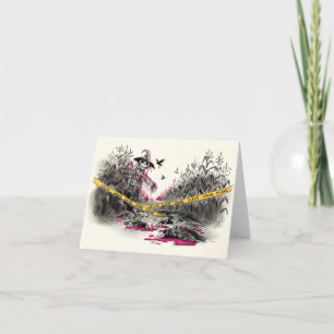 Tarjeta Asesinato del Ilustracion Crows
