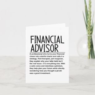 Tarjeta Asesor financiero
