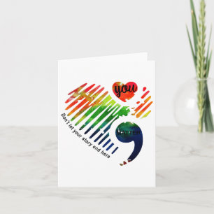 Tarjeta Asesoramiento sobre salud mental de Semicolón Rega