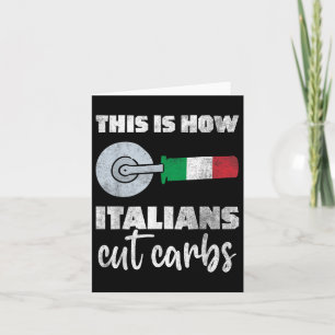 Tarjeta Así es como los italianos cortan carbohidratos, bu