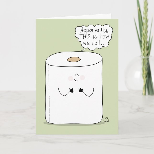 Tarjeta Así es como rodamos durante el Covid-19, papel hig (Anverso)