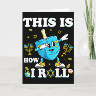Tarjeta Así es como ruedo Hanukkah Dreidel Chanukah Judío