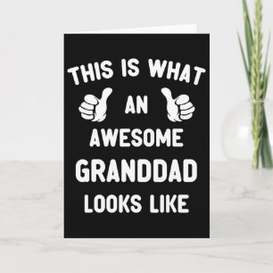 Tarjeta Así es como se ve un abuelo increíble Abuelo