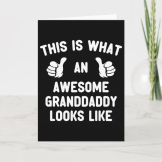Tarjeta Así es como se ve un increíble abuelo