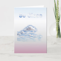 Tarjeta Así que cerrar