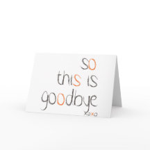 Así que esto es Adiós