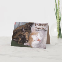 Así que feliz juntos dos años de contenido de gato