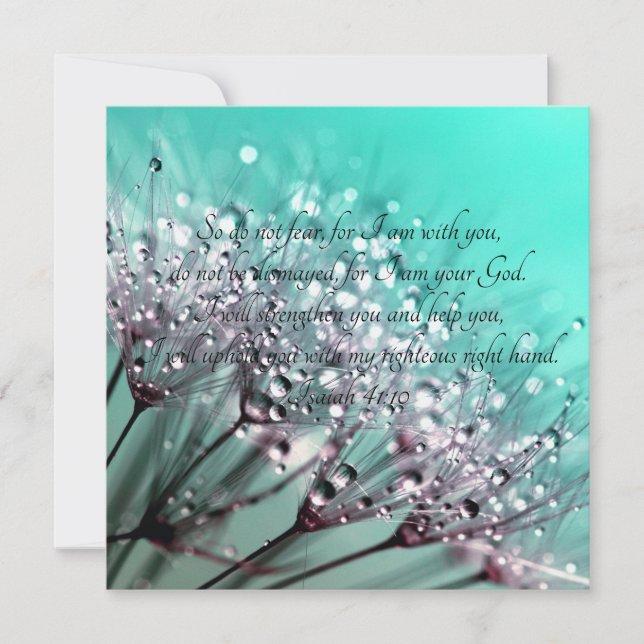 Tarjeta Así Que No Tengan Miedo A Isaías 41:10 Verso De La (Anverso)