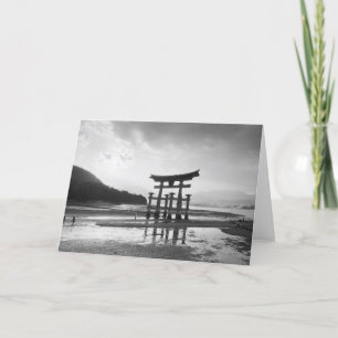 Tarjeta Asia, Japón, Myajima. Puerta de Torri