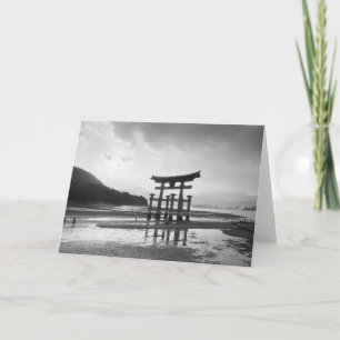 Tarjeta Asia, Japón, Myajima. Puerta Torri