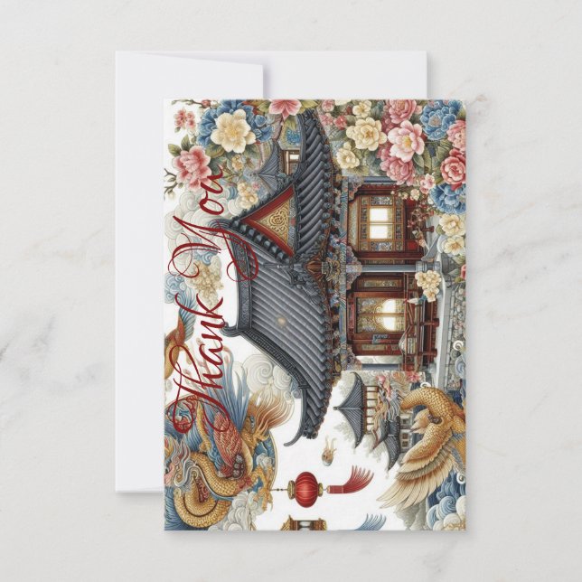 tarjeta asiana de agradecimiento (Anverso)