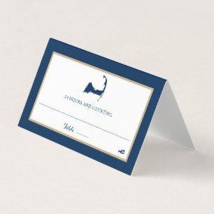 Tarjeta Asientos de Boda de Capucham Azul de la Armada