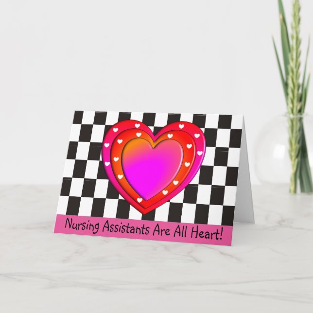 Tarjeta Asistente de enfermería Gracias (Anverso)