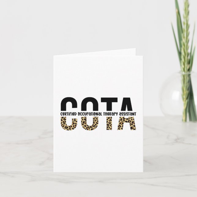 Tarjeta Asistente de Terapia Ocupacional Certificado por l (Anverso)