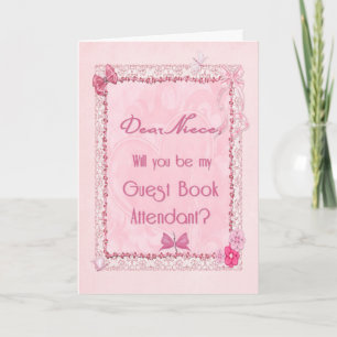 Tarjeta Asistente para libros de invitados