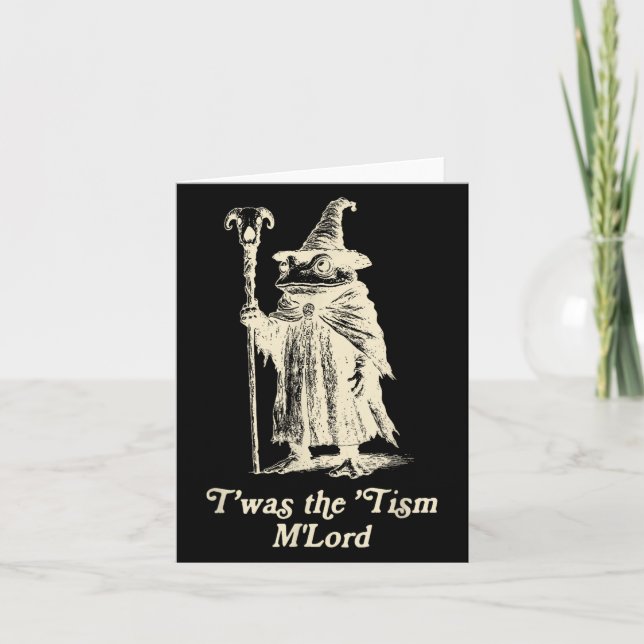 Tarjeta Asistente para ranas Meme Concienciación sobre aut (Anverso)