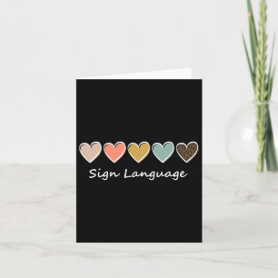Tarjeta Asl Alphabet American Asl Teaching