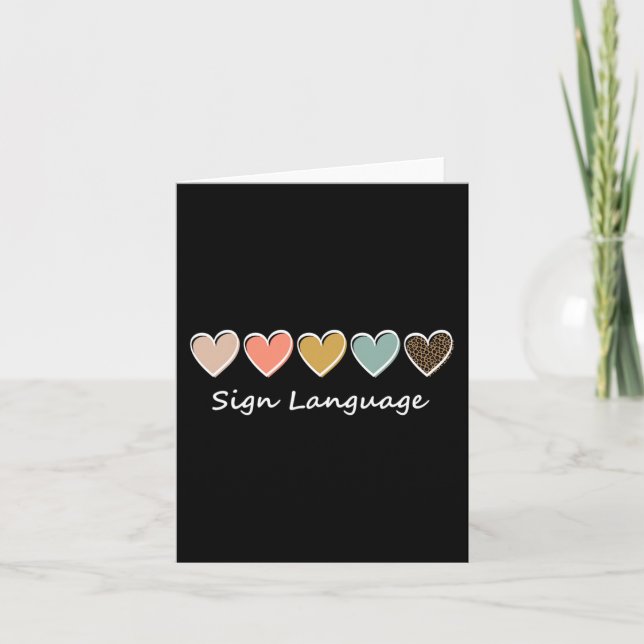 Tarjeta ASL Alphabet American ASL Teaching Language (Anverso)