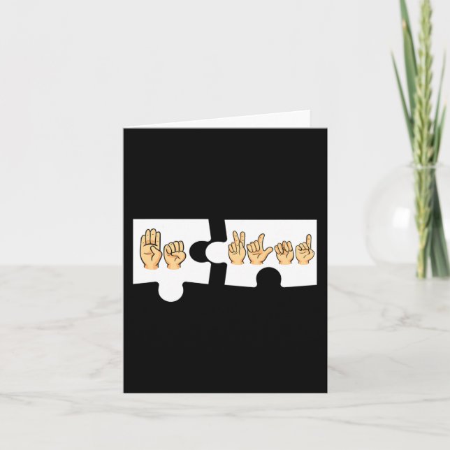 Tarjeta ASL Alphabet American Sing Language: Profesor ASL  (Anverso)