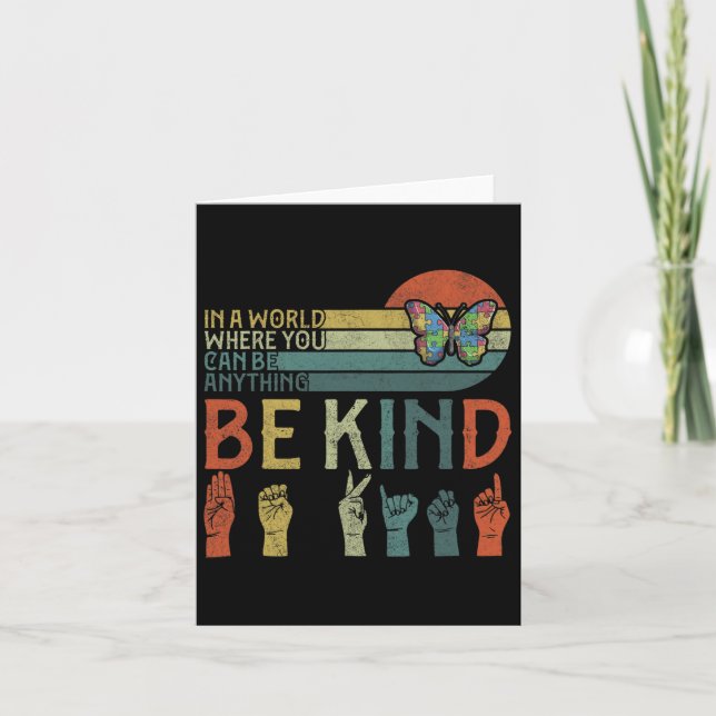 Tarjeta Asl Be Kind S (Anverso)