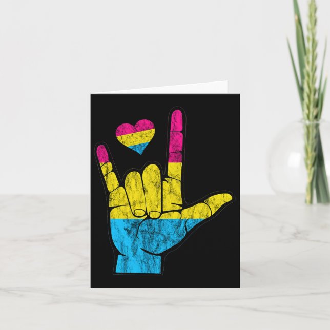 Tarjeta Asl Orgullo Panual Perder Conciencia Sorda Mes (Anverso)