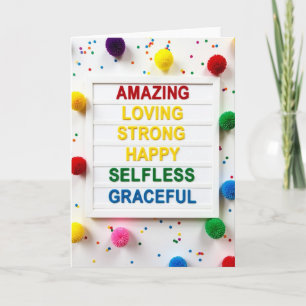 Tarjeta Asombrosa Amorosa Feliz