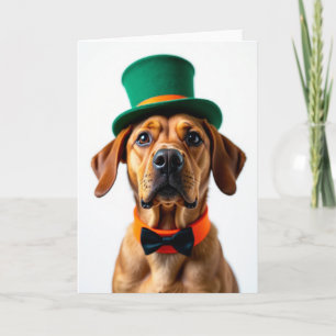 Tarjeta Asombrosa de Perro con Sombrero